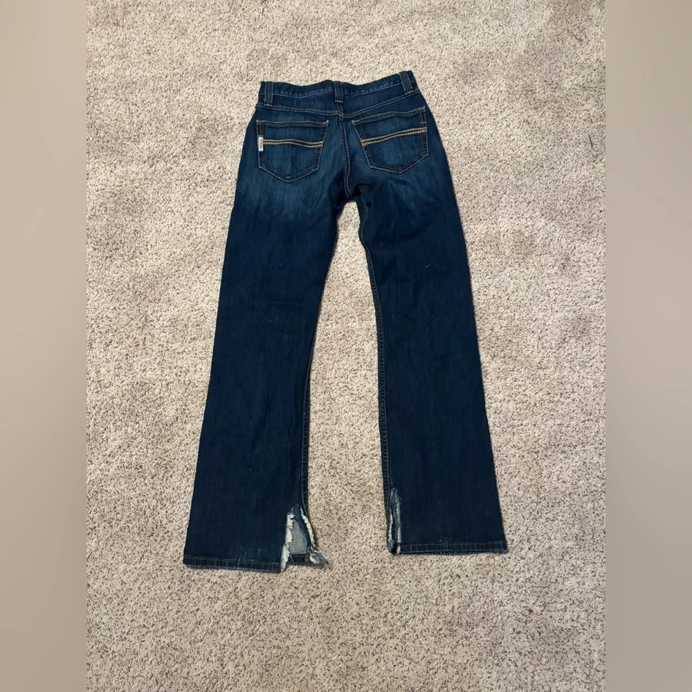 Western worn Cinch Indigo Denim Jeans - Picture 2 of 8